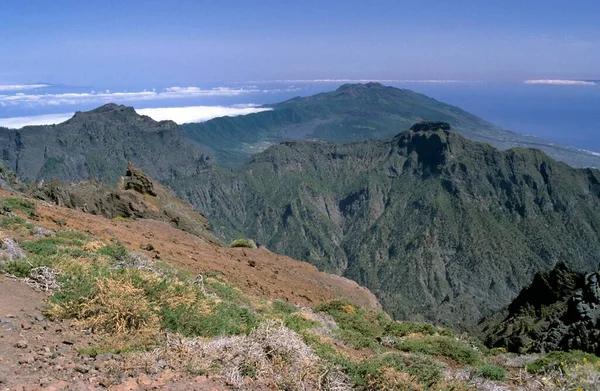 Palma Canary Islands Spain Europeの南にあるRoque Los Muchachosの頂上からの眺め — ストック写真