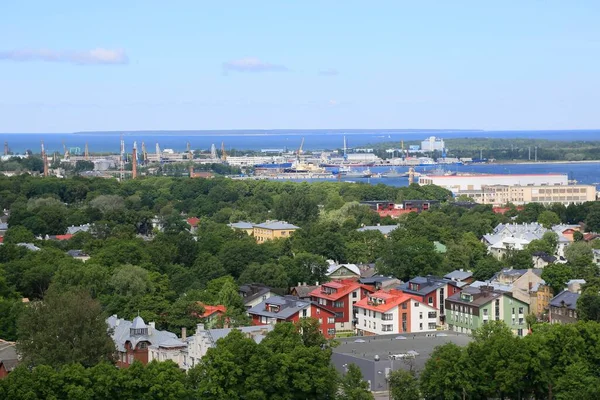 Costa Del Mar Baltico Con Porti Occidentali Tallinn Vista Dalla — Foto Stock