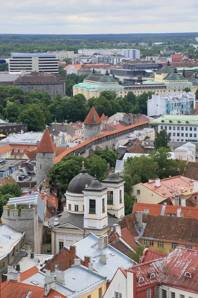 Muralla Oriental Ópera Nacional Estonia Vista Desde Torre Iglesia San — Foto de Stock
