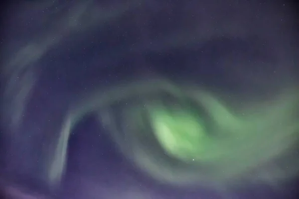 Northern Lights Aurora Borealis Reine Lofoten Norway Europe — стокове фото