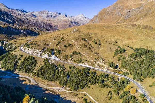 Lumanier Pass Passo Del Lucomagno Canton Ticino Switzerland Europe — 图库照片