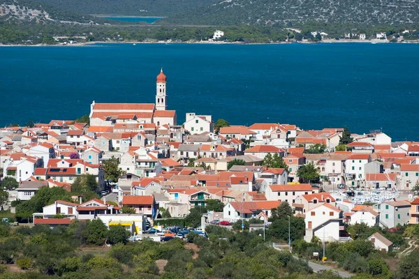 Vista Betina Ilha Murter Dalmácia Croácia Europa — Fotografia de Stock