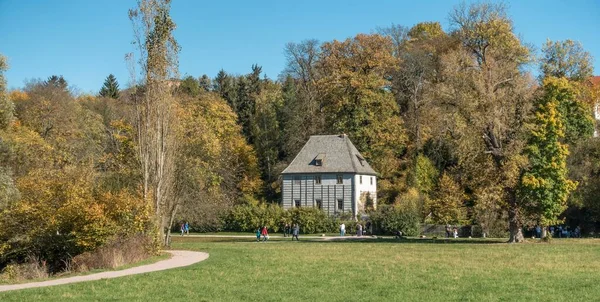 Goethe Garden House Park Der Ilm Unesco Világörökség Része Weimar — Stock Fotó