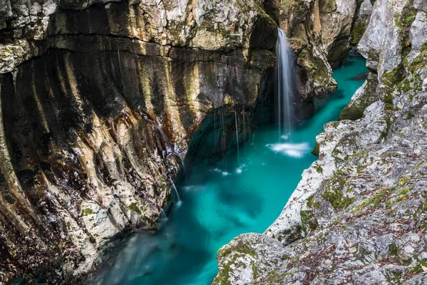 Así Que Canyon Valley Bovec Triglav National Park Slovenia Europe —  Fotos de Stock