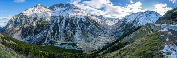 Schwarzhorn Com Neve Flelapass Cantão Graubnden Suíça Europa — Fotografia de Stock