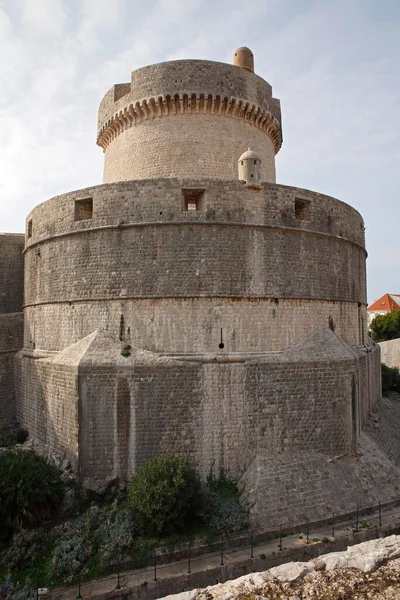 Крепость Форт Минчета Штадтмауэр Историческом Старом Городе Дубровник Далмация Хорватия — стоковое фото