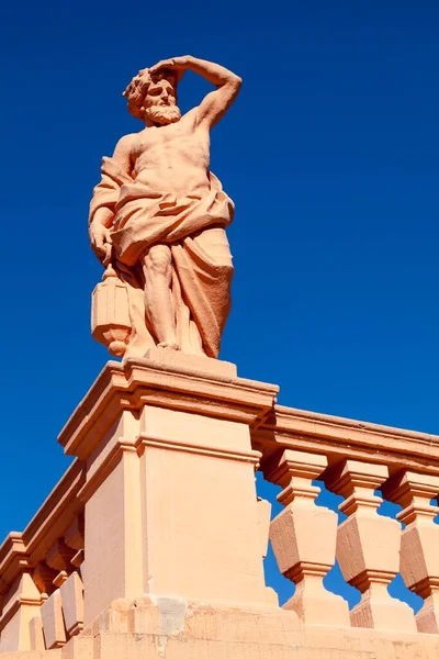 Скульптура Замок Раштатт Баден Врттемберг Германия Европа — стоковое фото