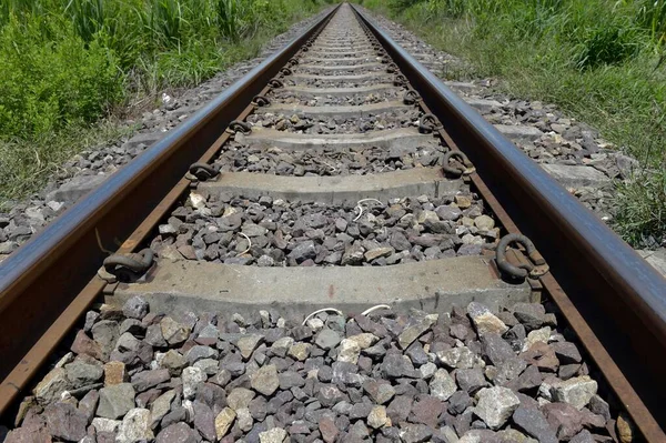 Railway Track Leading Infinity — Stock Photo, Image