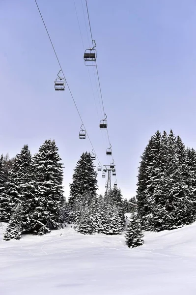 Lege Skilift Davos Zwitserland Europa — Stockfoto