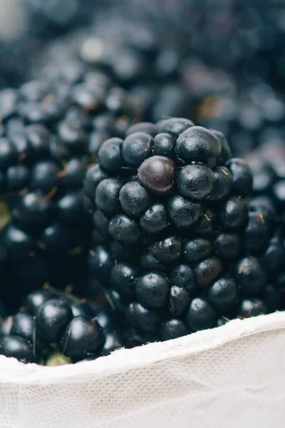 Blackberries Vista Cerca —  Fotos de Stock