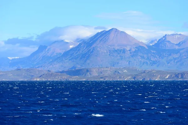 Bergpanorama See Lago General Carrera Der Nähe Der Region Chile — Stockfoto