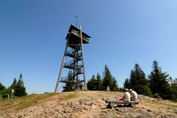 Torre Osservazione Sulla Montagna Dello Schauinsland Foresta Nera Baden Wuerttemberg — Foto Stock
