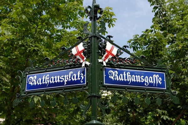 Freiburg Breisgau Történelmi Utcanevek Baden Wuerttemberg Németország Európa Európa — Stock Fotó