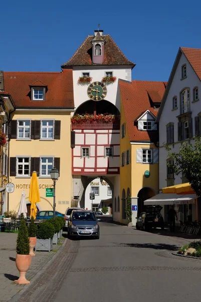 Старый Город Старой Части Города Meersburg Баден Вюртемберг Германия Европа — стоковое фото