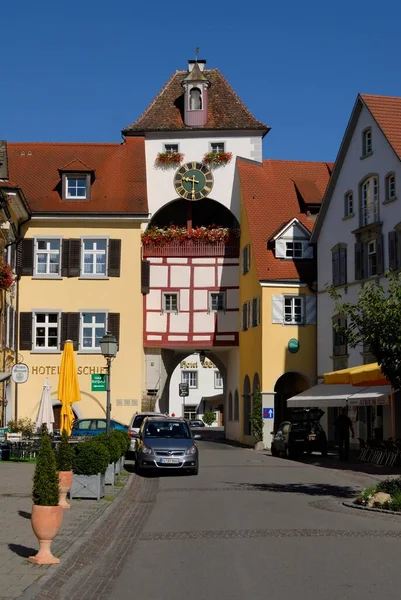 Ciudad Vieja Casco Antiguo Ciudad Meersburg Baden Wuerttemberg Alemania Europa — Foto de Stock