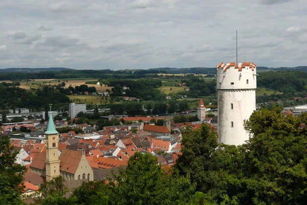 Parte Antigua Ciudad Torre Mehlsack Ravensburg Baden Wuerttemberg Alemania Europa —  Fotos de Stock