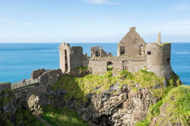 Dunluce Castle, Atlantic Coast, County Antrim, Northern Ireland, United Kingdom, Europe clipart