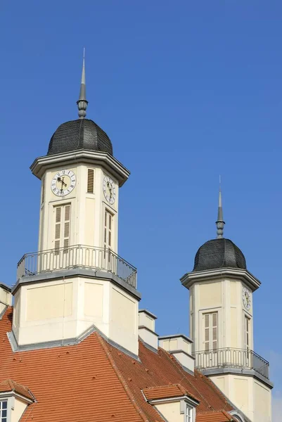 Таттлінген Історичні Вежі Міської Зали Баден Вюртемберг Німеччина Європа — стокове фото