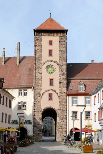 Villingen Városkapu Baden Wuerttemberg Németország Európa Európa — Stock Fotó