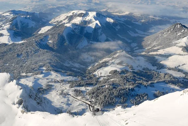 Blick Auf Das Gebiet Der Schwaegalp Kanton Apenzell Ausserrhoden Schweiz — Stockfoto