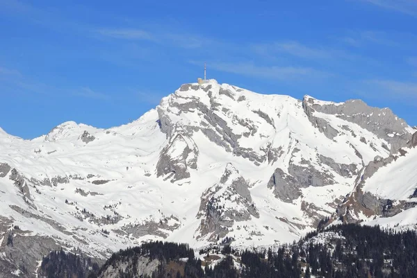 Der Saentis Südseite Schweiz Europa — Stockfoto