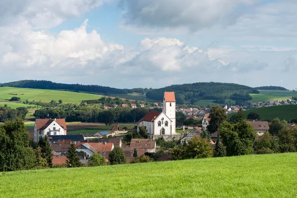 Pfarrkirche Mauritius Hegau Dorf Weiterdingen Baden Württemberg Deutschland Europa — Stockfoto