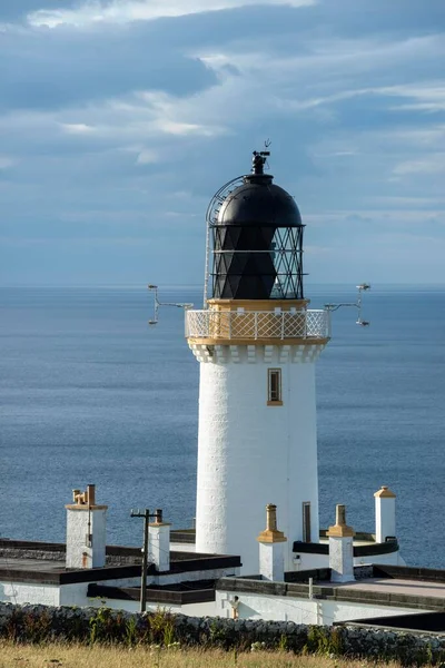 Lighthouse Dunnet Head Peninsula Northern Coast Scotland Scotland Reino Unido — Fotografia de Stock