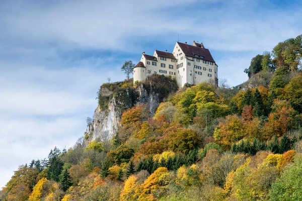 Castelo Schloss Werenwag Penhasco Vale Alto Danúbio Baden Wuerttemberg Alemanha — Fotografia de Stock