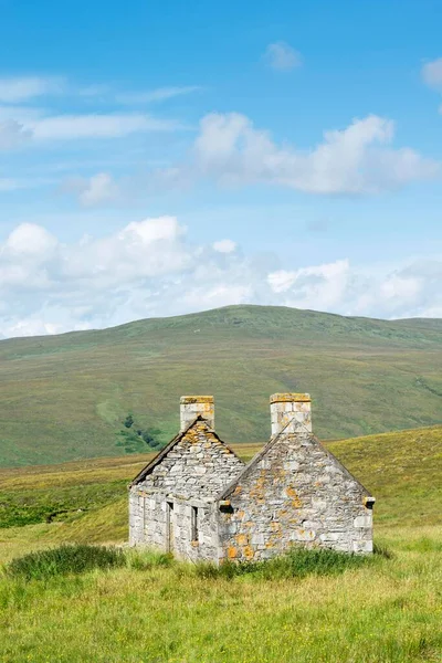 Abandoned Dilapidated Cottage Time Highland Clearances Alltnacaillich Northern Highlands Scotland — Stock Photo, Image
