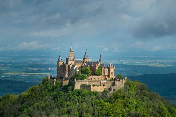 Castelo Burg Hohenzollern Perto Bisingen Baden Wrttemberg Alemanha Europa — Fotografia de Stock
