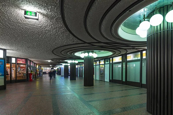 Belépés Metróállomásra Kartstadtba Nürnberg Közép Franconia Bajorország Németország Európa — Stock Fotó