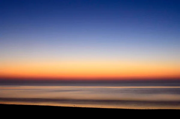 Afterglow Mar Del Norte Texel Países Bajos Europa — Foto de Stock