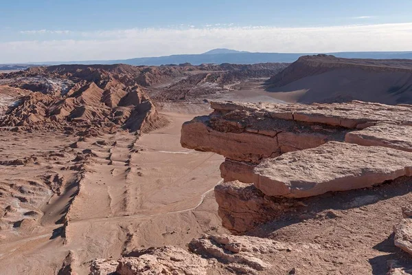 Kilátás Valle Luna Sivatagi Táj Atacama Sivatag San Pedro Atacama — Stock Fotó