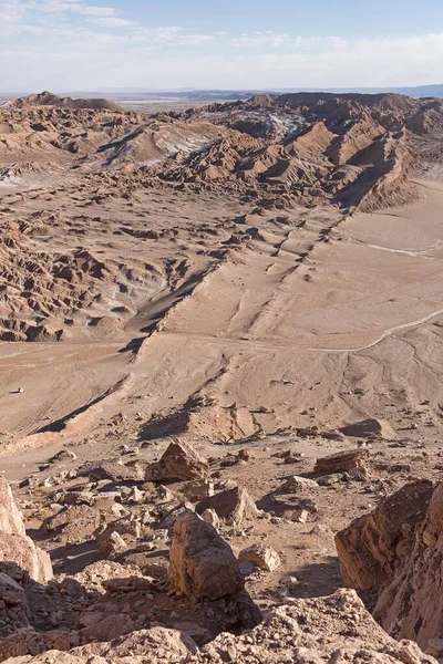 View Valle Luna Desert Landscape Atacama Desert San Pedro Atacama — Stock Photo, Image