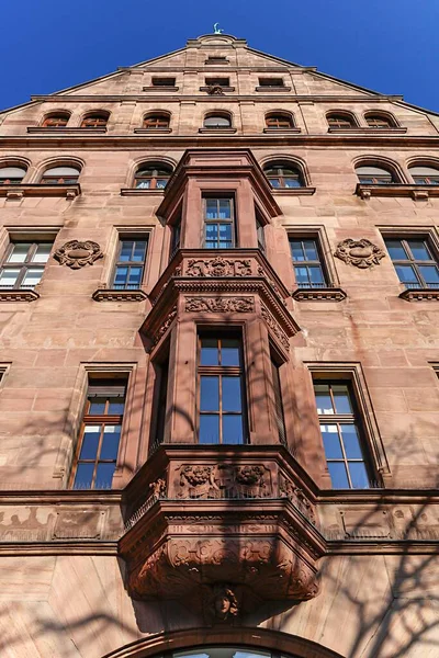 1900年頃のオリエル 住宅建築物 ニュルンベルク 中フランス バイエルン ドイツ ヨーロッパ — ストック写真