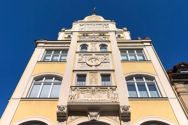 Casa Estilo Renascentista Alemão Oriel Com Decoração Estuque 1898 Bamberg — Fotografia de Stock