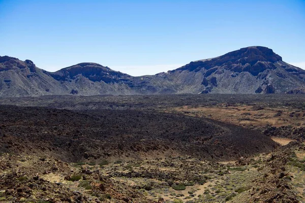 Lavafeld Tabonal Negro Vulkáni Táj Teide National Park Parque Nacional — Stock Fotó