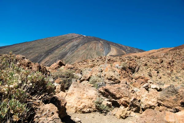 Vulkanisch Landschap Vulkaan Pico Del Teide Nationaal Park Teide Parque — Stockfoto