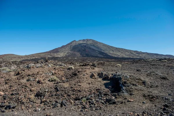 Paisaje Volcánico Volcán Pico Viejo Parque Nacional Del Teide Tenerife —  Fotos de Stock