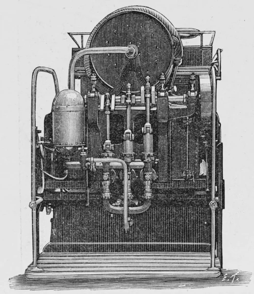Paris Tfaiyecileri Elektrik Pompası Fransız Haftalık Illustration Gazetesi Temmuz 1900 — Stok fotoğraf