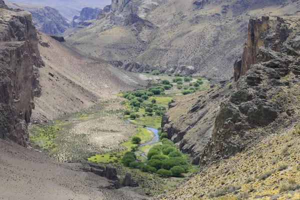 Green River Valley Rio Pinturas Canyon Poblíž Perito Moreno Provincie — Stock fotografie