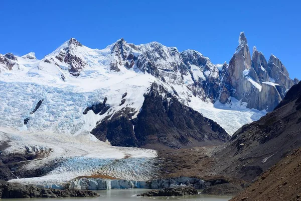 Laguna Torre Cerro Torre Cerro Adela Glacier Los Glaciares National — Stock Photo, Image