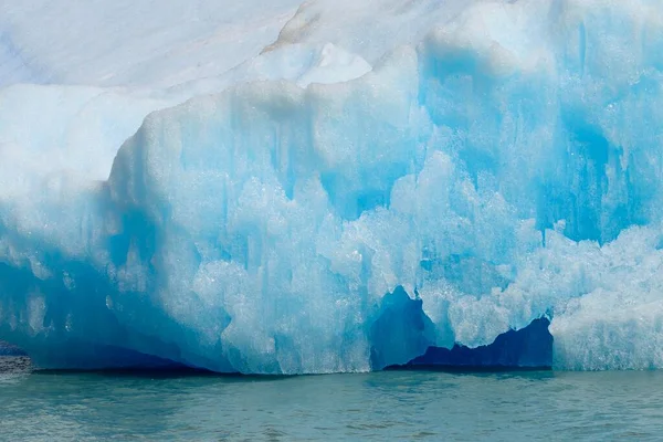 Góra Lodowa Nad Jeziorem Argentino Szczegóły Parque Nacional Los Glaciares — Zdjęcie stockowe
