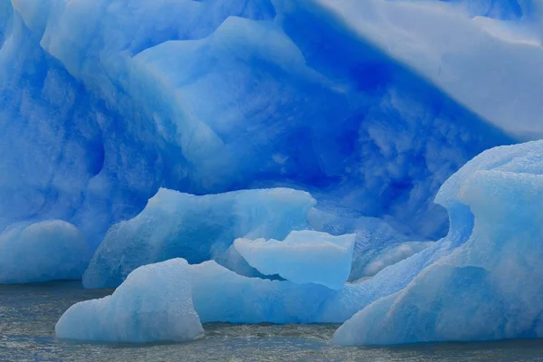 Fissured Iceberg Lake Argentino Więcej Parque Nacional Los Glaciares Calafate — Zdjęcie stockowe