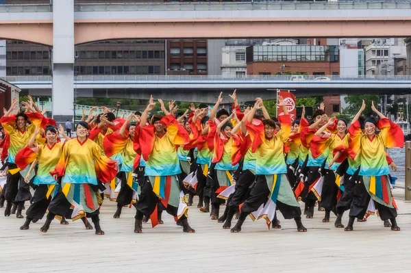 日本舞踊グループ 本州島 アジア — ストック写真