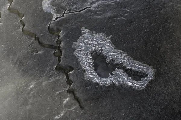 Buz Yapısı Yüzeyi Hesse Almanya Avrupa — Stok fotoğraf