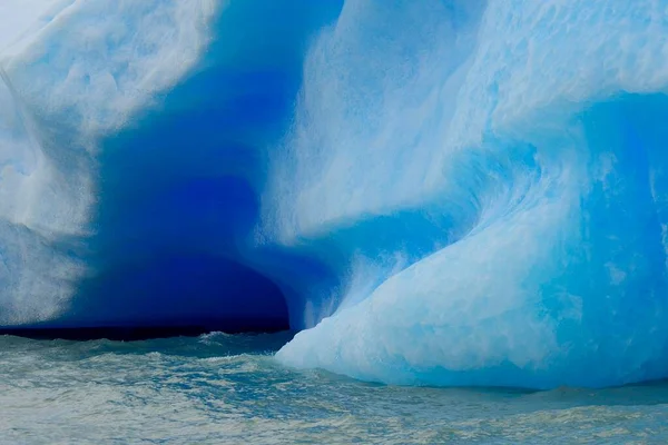 Iceberg Aan Het Meer Van Argentino Detail Parque Nacional Los Rechtenvrije Stockafbeeldingen
