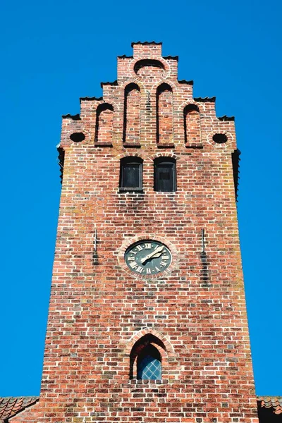Μπρικ Αρχιτεκτονική Στον Πύργο Στο Μοναστήρι Ystad Κτίριο 1267 Ystad — Φωτογραφία Αρχείου