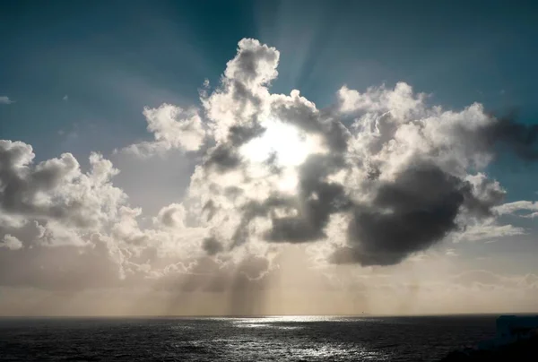 Chmura Atmosfery Cape Saint Vincent Cabo Sao Vicente Sagres Algarve — Zdjęcie stockowe