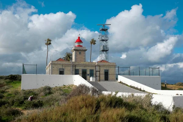 Lighthouse Ponta Piedade Lagos Algarve Portugal Europe — Stock Photo, Image